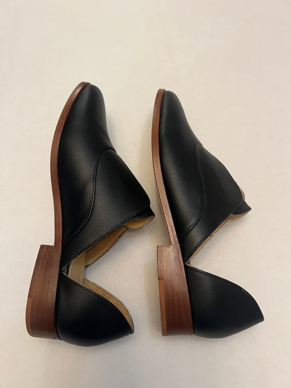 NISOLO EMMA D’ORSAY SLIP ON OXFORD FLATS WOMEN’S  9.5 BLACK - Picture 9 of 14